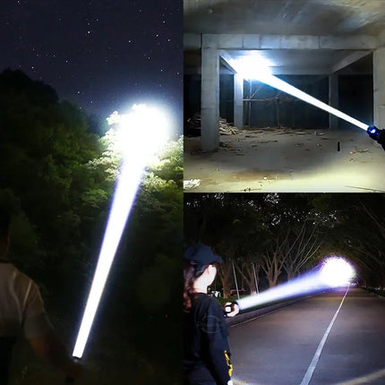 2026 NEW LED Handheld Flashlight Ultra-Bright 780000000LM 15000mAh USB Rechargeable High Strong Power Led Tactical Lantern