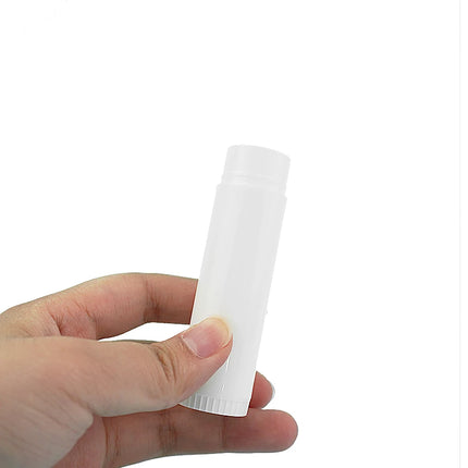 5/24/50/100pcs 15ml White Lip Tube Lip Balm Tube DIY Empty Lipstick Tube Containers Bottles 15g Round White Solid Lipstick Tube