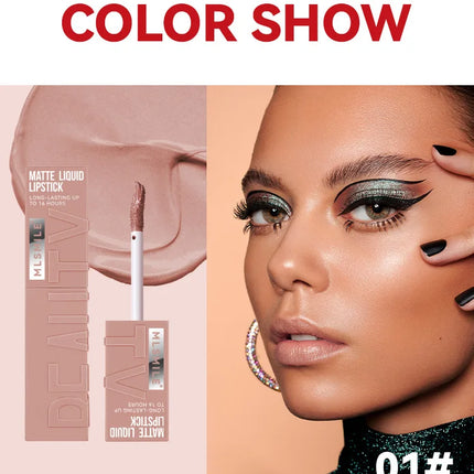 6 Colors Nude Matte Lip Gloss Waterproof Lasting Lipstick Not Fading Sexy Nude Red Pink Velvet Liquid Lipsticks Makeup Cosmetic