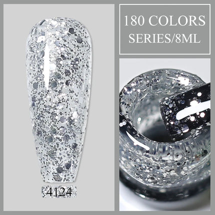 Parkson 8ml HEMA TPO FREE Color Gel Nail Polish Nude Pink Red Green Collection Nail Gel Polish Glitter Soak Off UV LED Gel