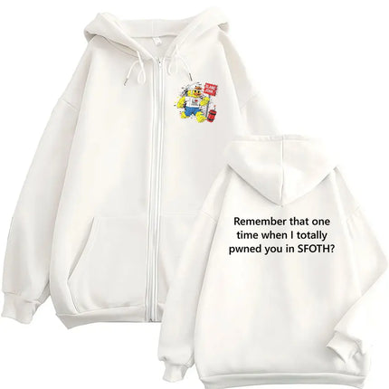 Funny Blame John Meme Zipper Hoodie Shedletsky Forsaken Fashion Autumn/Winter Sweatshirt Men Women Casual Oversized Coats Hoody