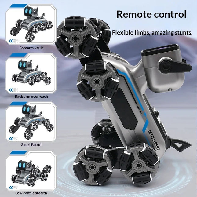 In Stock Intelligent Remote Control Stunt Robot Dog Eight Wheel Electric Mechanical Robot Electronic Pet For Outdoor Hobbyists