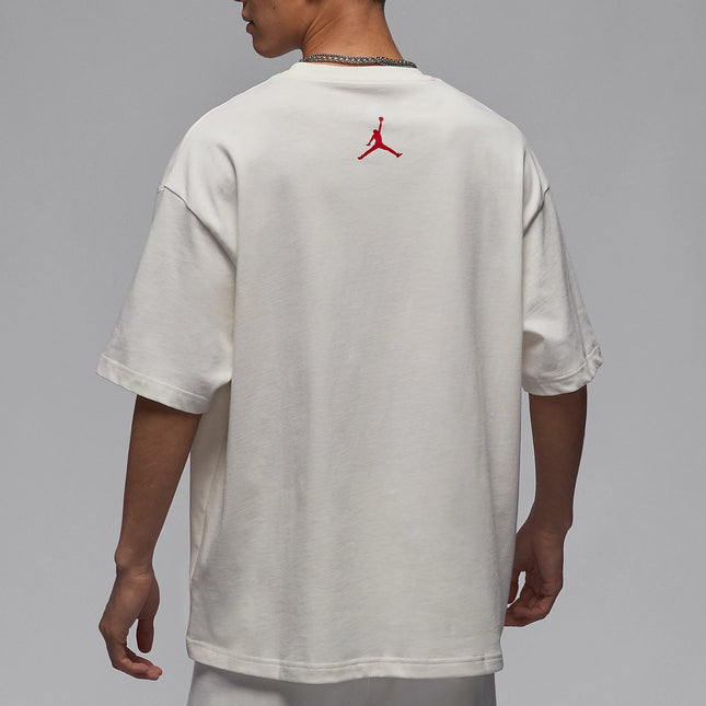 Nike Official Jordan Men's Soft Skin-Friendly Breathable Round Neck T-Shirt HJ3965-133