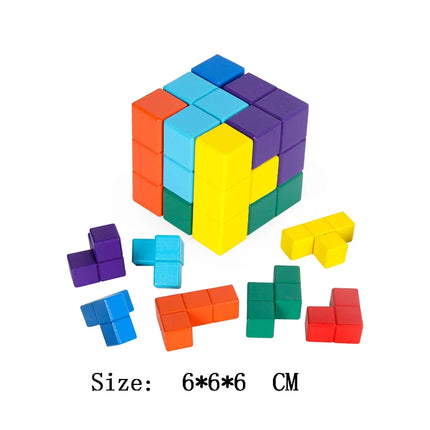 Wooden Luban Lock Unlock Interlocking Puzzle Rompecabezas IQ Test Brain Teaser Game For Adults And Kids Educational Toys