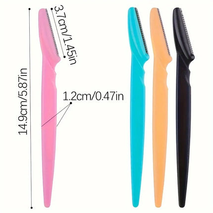 3/5/6/12/24Pcs Multifunction Eyebrow Razor Kit - Precise Trimming, Shaping,Facial Hair Removal Tool with Easy Grip Handle