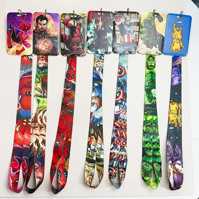 American Anime Credential Holder Movie Lanyards for Key Neck Strap Card Badge Gym Keychain Keyring Accessories Gifts