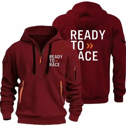 Autumn Men Women Sweatshirt Ready To Race Enduro Cross Motocross Bitumen Bike Tracksuit Pullover Hoodie Loose Streetwear Tops