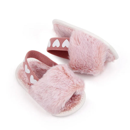 Fashion Faux Fur Baby Shoes For Newborn Spring Winter Cute Infant Toddler Baby Boys Girls Shoes
