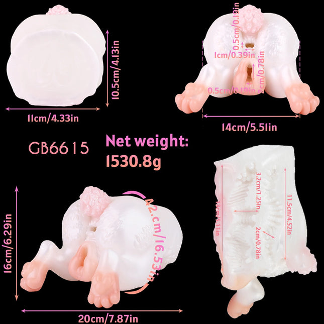 GEEBA Realistic Beast Creature Male Masturbator Soft Silicone Sex Simulation Pocket Pussy Adult Onahole Adult Sex Toys for Men
