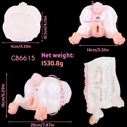 GEEBA Realistic Buttock Inverted Mold Silicone Fantasy Male Masturbator Medical-Grade Pocket Penis Stroker Onahole Adult Sex Toy