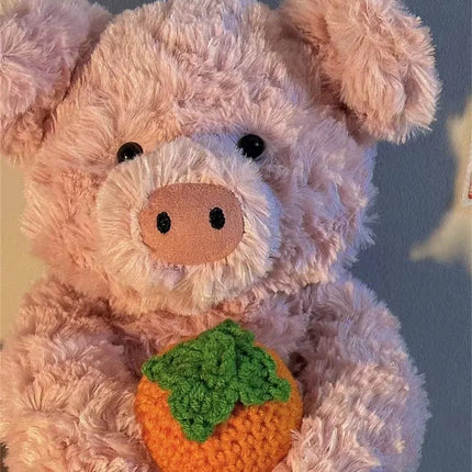 JC Ultra Soft Plush Toys Pig/Cat/Bear Cute Stuffed Animals Cuddly Emotional Companion Perfect Gift for Kids Adults Home Decor