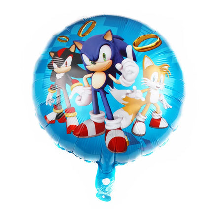 Cartoon Blue Glitter Hedgehog Balloon Sonic Game Happy Birthday Party Decoration Baby Shower Boy Kids Party Supplies Kids Gifts