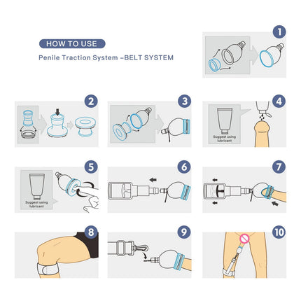 New Penis Enlargement Device Cock Master Extender Penis Enlargement Stretch Clamp Vacuum Cup Men Penis Growth Traction Device