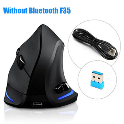 Lefon 2.4G Ergonomic Mouse Vertical Wireless Mouse Rechargeable Gaming Mice for PC Laptop MacOS Office F35C/F35B/F35 버티컬 마