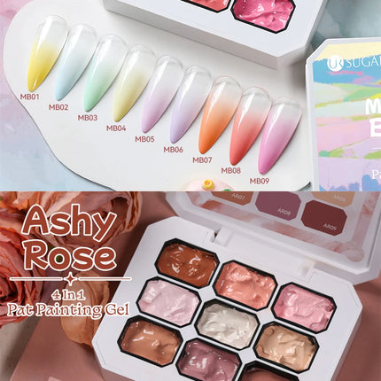 UR SUGAR 9 Colors Pat Painting Gel Nail 4 In 1 Semi Permanent Soak Off UV LED Nails Used For Gradient Stamping Pattern