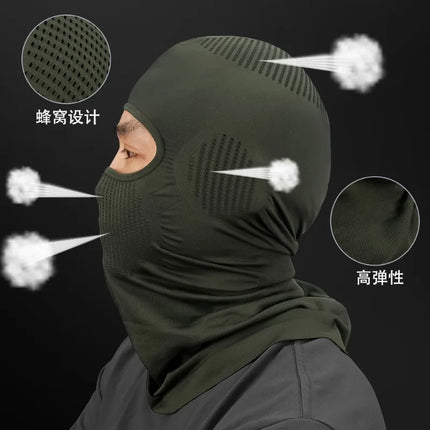 High Elasticity Breathable Balaclava Hat Cycling Full Face Mask Outdoor Sports Ski Motorcycle Mask Scarf Helmet Inner Cap