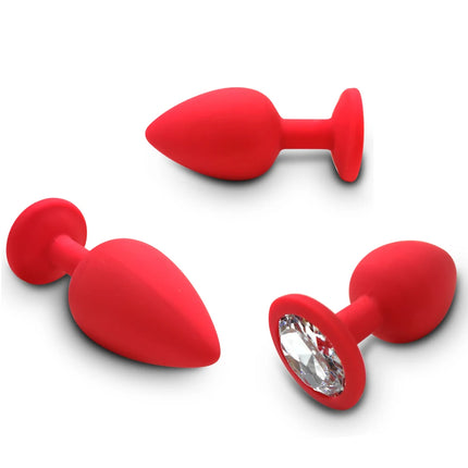 3 Sizes Anal Plug Butt Women Men Silicone Round Shaped Erotic Penetration Anal Bullet Gay anal Masturbator Sex Toy for Adults 18