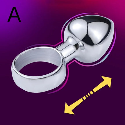 Exotic Accessories Metal Anal Plug With Pull Ring Adult Sex Products Anus Dilator Ass Stuff Tail Bdsm Erotic Games Novel Toys