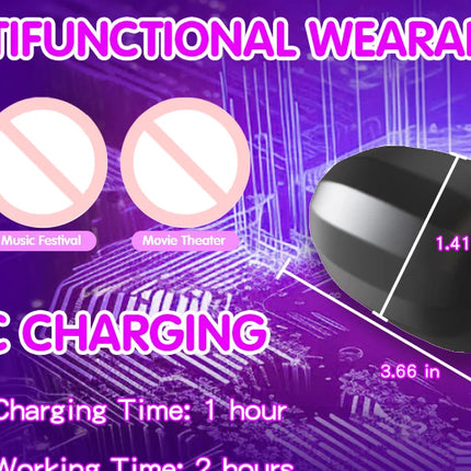 Anal Plug Vibrators Sex Toys - APP Remote Control Prostate Massager with 9 Intense Vibration Modes, Female Wearable G Spot