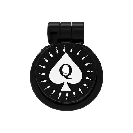 New Clear Spade-Q Chastity Cage Flat CB Penis Lock SM To Prevent Escape Devices Abstinence Cock Ring Sex Toys for Man Gays18+