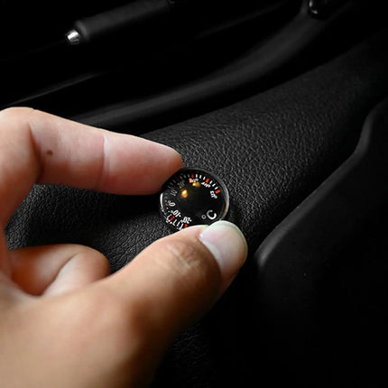 Mini Circular Thermometer Scale Measurement Tool High Accuracy Thermometer Office Practical Plastic Waterproof Dial Car Interior