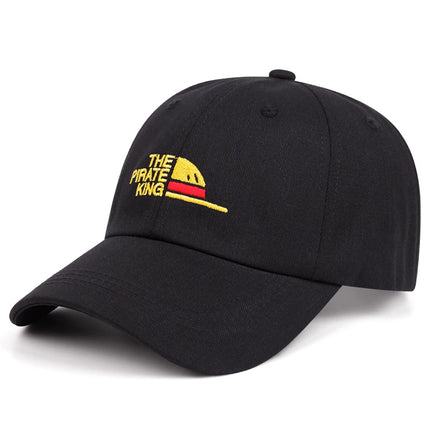 The pirate King letter embroidery vintage distressed baseball caps women men Fashion outdoor casual duck hats