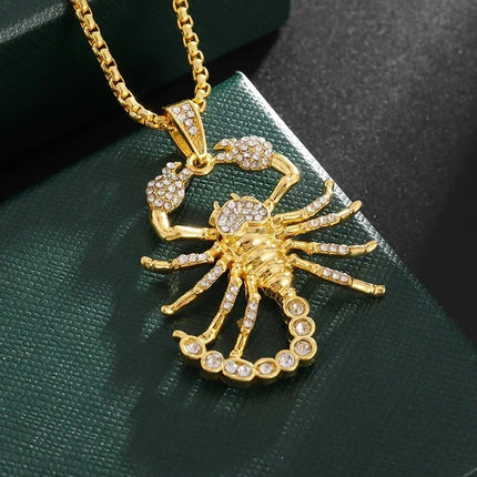 Hip Hop Iec Out Put Crystal Zirconia Dollar Sign Pendant Necklace Fashion Punk Cool Rock Rap Party Jewelry Accessories for Men