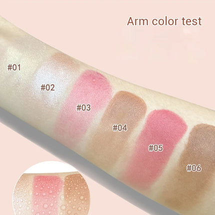 Waterproof powder blusher stick, transparent concealer multifunctional makeup stick, create a natural look