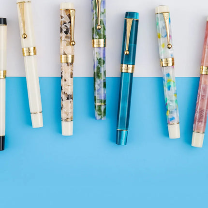 JINHAO 100 Acrylic Fountain Pen Beautiful Green Gift Pen EF/F/M with Converter Writing Office School Supplies Stationery