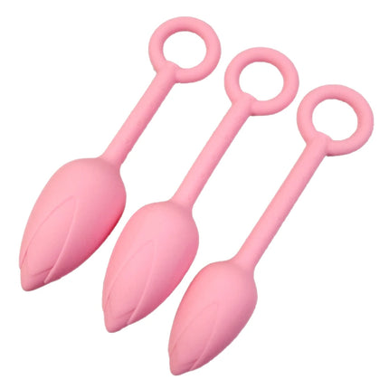 1Pcs, Silicone Vaginal Dumbbells Flower Shape With Scale Vaginal Muscle Training Ball Anal Plug Butt Plug Adult Sex Toys