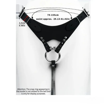 Auxiliary Chastity Belt PU Leather Band For Metal Cock Cage Belts Male Chastity Cage Accessory Harness Sex Toys For Men