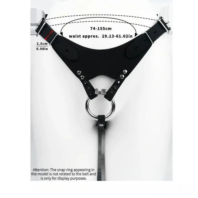 Auxiliary Chastity Belt PU Leather Band For Metal Cock Cage Belts Male Chastity Cage Accessory Harness Sex Toys For Men