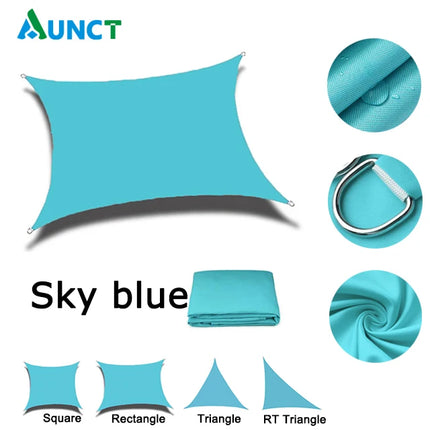 Shade Sail, Waterproof Garden Shelter 95% UV Blocking Sun Protection Awning, Canopy for Patio Garden Yard Backyard Camping Pool