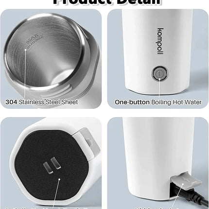 350ML Electric Heating Water Cup Portable Electric Kettle For Travel 110V/220V Tea Coffee Boil Water Keep Warm Kitchen Appliance