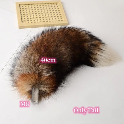 Exotic Anal Sex Toys with 30cm-100cm Separable Fox Tail Metal Butt Plug for Women BDSM Anue Bondage Flirting Sexy Shop