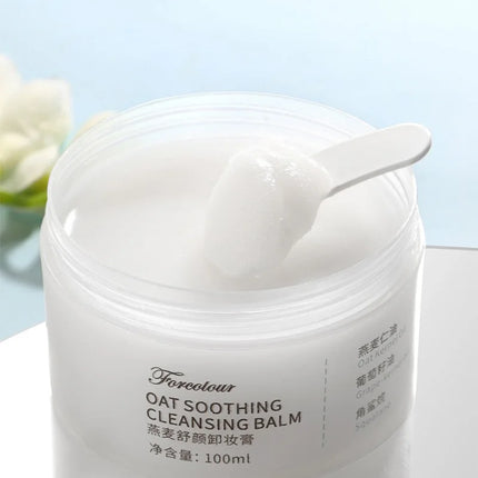 Forcolour Oat Gentle Makeup Remover Cleansing Balm for All Skin Types Refreshing Moisturizing Deep Cleansing Makeup Remover