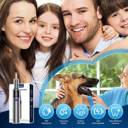 Visible Electric Ultrasonic Tooth Cleaner with Camera 4 Modes Tartar Remover Tooth Stain Cleaning Tool Teeth Whitening Care