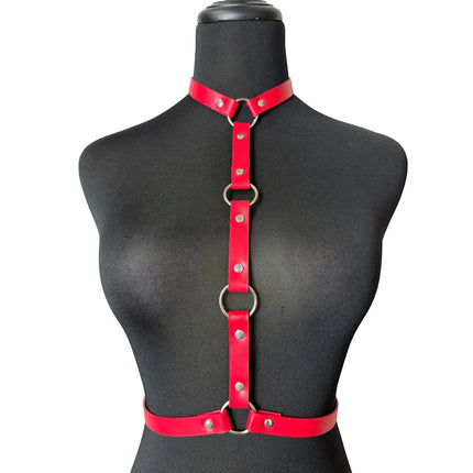 Women Sexy PU Leather Fashion Harness Gothic Bdsm Bondage Waist Belt Street Style Erotic Bar Party or Couple's Date Accessories