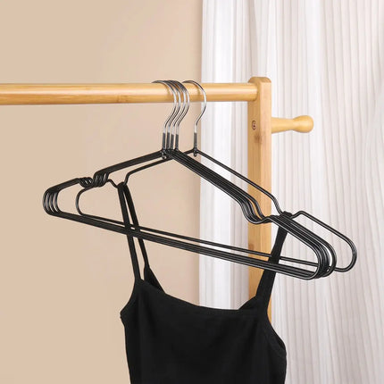 10pcs-Non-Slip Coated Metal Suit Coat Hangers Heavy Duty Clothes Hangers Metal Shirt Jacket Hanger with Round Notches for Dress