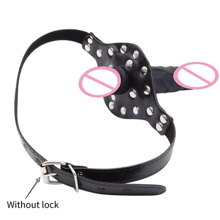 Strapon Dildos Mouth Gag For Women Mouth Plug Artificial Penis Games Oral Blowjob Sex Toys Couples Tool Harness Erotic Product