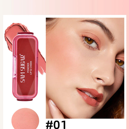 Natural Matte Blush Cream Long Lasting Waterproof Brightening Multi Use For Lips Face Cheeks Monochrome Nude