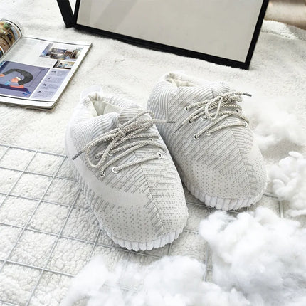 Unisex Winter Warm Home Slippers Women/Men One Size Sneakers Lady Indoor Cotton Shoes Woman House Floor Sliders Ladies Slippers