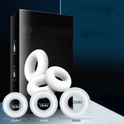 Male Foreskin Corrector Ring 3PCS Thick Penis Rings Delay Ejaculation Daily/Night Cock Ring Chastity Cage Sex Toys for Men