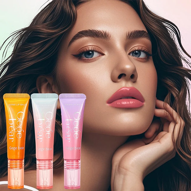 Gege Bear Moisturizing Color-changing Lip Balm with natural ingredients for soft, smooth lips all summer long