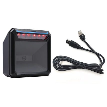 Handsfree 2D 1D Barcode Scanner QR Omnidirectional Desktop BarCode Reader CMOS Image Scanner For Bookstore Shop Drugstore MP7000