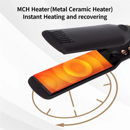Hair Straightener 480F High Temperature Professional Wide Plates Irons MCH Hard Anodized Plate Treatment Hair Flat Iron