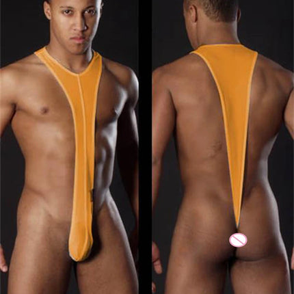 Man Erotic Sexy Strap G-string Men's Sex Borat Mankini Costume Male Intimate Porno Pajamas Sex Low-waist Gay Thongs SM Bodysuits