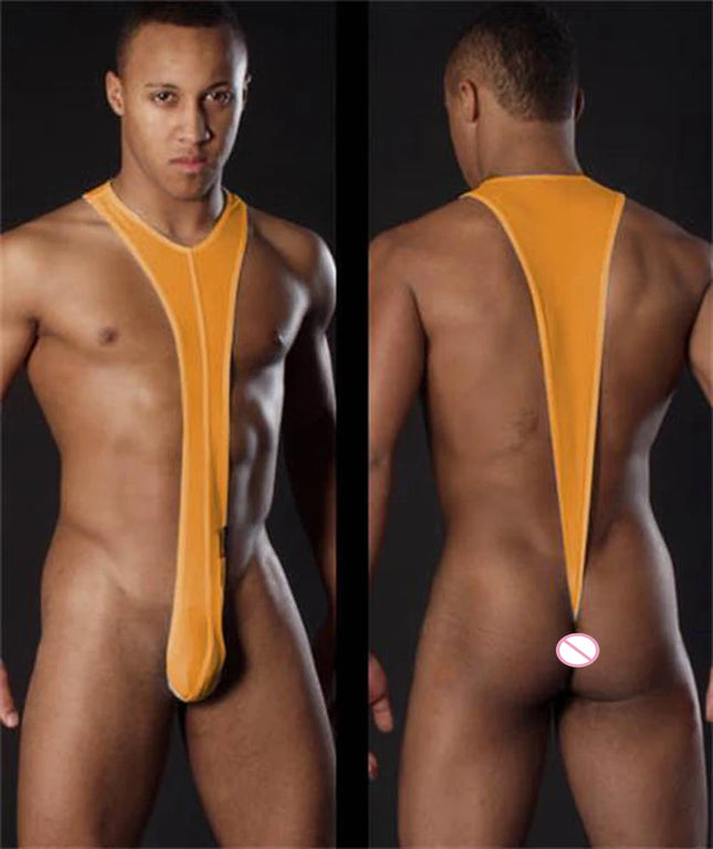 Man Erotic Sexy Strap G-string Men's Sex Borat Mankini Costume Male Intimate Porno Pajamas Sex Low-waist Gay Thongs SM Bodysuits