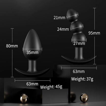 Electric Shocker Anal Butt Plug Sex Toy,Electrosex Bdsm Vagina Anus Ass Dilator,Electrostimulator Estim Buttplug Bi-Polar Toys