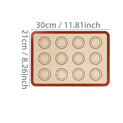 1/2/4pcs Silicone Baking Mats with Brush Spatula Set, Non-Stick Reusable Heat-Resistant, for Oven, Cookies, Macaron, Pastry